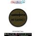 Round olive M9 BAYONET Patch with black M9 bayonet silhouette and text “M9 BAYONET” - ArmyNavyAir blades & tools patch.