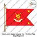 Naga Regiments | Indian Military Car Rank Flag-Flag Major General