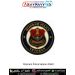 Mizoram Police Veteran Patch featuring Mizoram Police insignia in navy blue round veteran badge with gold lettering, traditional shield emblem and black merrow border