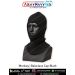 Black woolen monkey balaclava cap displayed on a dark mannequin head, shown in a side-front view with ArmyNavyAir branding.