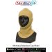 Khaki woolen monkey balaclava cap displayed on a black mannequin head, shown in a front view with ArmyNavyAir branding.