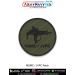 MSMC / JVPC Patch - olive tactical round patch featuring India’s MSMC and JVPC weapon silhouette - premium printed fabric with fine merrow border - ideal for jackets, vests, tactical uniforms, and collectors celebrating Indian defense innovation by ArmyNa