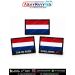 MyNation Netherlands Flag Patch Personalized Dutch Flag Patch with Name and Blood Group Premium Digital Printed Fabric Patch 3 x 2 Inch Velcro Hook Merrow Border for Jackets Backpacks Uniforms Motorcycle Gear Travel Bags Worldwide Delivery