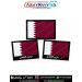 Qatar National Flag Custom Name Patch with Blood Group | Premium Rectangular Digital Print Fabric Patch with Black Merrow Border | Personalized Arabic Name Tag | ArmyNavyAir.com
This image showcases a premium Qatar National Flag custom name patch colle