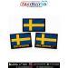 MyNation Sweden Flag Patch Personalized Swedish Flag Patch with Name and Blood Group Premium Digital Printed Fabric Patch 3 x 2 Inch Velcro Hook Merrow Border for Jackets Backpacks Uniforms Motorcycle Gear Travel Bags Worldwide Delivery