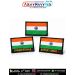 MyNation India Flag Patch Personalized Digital Printed Fabric Patch with Name Blood Group Premium Merrow Border Velcro Hook National Flag Badge for Jackets Backpacks Uniforms Motorcycle Gear Travel Bags