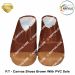 P.T - Canvas Shoes Brown With PVC Sole | Chughs Navyug