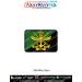 Rectangular NDA Mike Squadron patch featuring the National Defence Academy crest on a green and black diagonal background with a premium black merrow border.