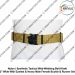Indian Armed Forces - Uniform Nylon-Synthetic Tactical Web-Webbing Belt Khaki 2" Wide With Eyelets & Heavy Male & Female Buckle & Runner