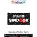 Operation Sindoor Mission Patch 2 x 3 Inch Black Red Military History Collectible