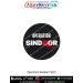 Operation Sindoor Commemorative Patch Black Red and White Round Design