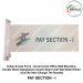 Indian Armed Force -Government Office Wall Mounting Double Sided Designation Acrylic Board with Wall Slide Holder (Can Be Inter Change The Boards)-PAY SECTION-I