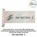 Indian Armed Force -Government Office Wall Mounting Double Sided Designation Acrylic Board with Wall Slide Holder (Can Be Inter Change The Boards)-PAY SECTION-II