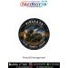 Pinaka ER Multi Barrel Rocket Launcher Heritage Patch featuring the extended range rocket artillery system launching rockets with the slogan "Hitting Beyond the Horizon" and morale "Precise Powerful Dominant" in a premium military collector patch design.