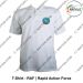 CAPF T Shirt |Central Armed Police Force T Shirt White PC With Collar -RAF | Rapid Action Force -XXL