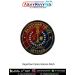 Rajasthan Police Veteran Patch featuring Rajasthan Police insignia in navy blue and maroon round veteran badge with gold lettering, wreath emblem and black merrow border