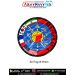 Round Red Flag 08-4 military aviation exercise patch featuring multiple aircraft, flags of India, South Korea, France and USA, central red flag and black border