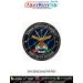 Sainik Schools Society Ministry of Defence Poly Satin Round Patch with HD Printed Crest and Merrow Border