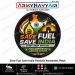 Save Fuel Save India patriotic awareness patch featuring India map, tricolour flame, India Gate silhouette, fuel conservation message, every drop matters slogan, black border round patch design for jackets, bags, backpacks and patriotic collections