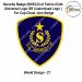 Security Badge (SHIELD) oF Fabric-Cloth (Universal Logo OR Customised Logo ) For Cap-Chest -Arm Badge-Shield Design 27-4 Inch Height