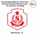 Security Badge (SHIELD) oF Fabric-Cloth (Universal Logo OR Customised Logo ) For Cap-Chest -Arm Badge-Shield Design 28-3 Inch Height