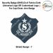 Security Badge (SHIELD) oF Fabric-Cloth (Universal Logo OR Customised Logo ) For Cap-Chest -Arm Badge-Shield Design 7-3 Inch Height