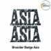 Asia Shoulder Title Badge : ArmyNavyAir.com