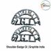GI Graphite India Shoulder Title Badge : ArmyNavyAir.com