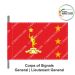 Indian Army Lancer Flag (Army Combat Regiments) | Indian Military Stiffener Flag with Double Side Logo Size ( 9" x 18")-Maj.General-Corps Of Signal