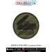 A detailed olive green round patch featuring the silhouette of the Shaurya ballistic missile in launch configuration, with a reinforced merrow border — designed for defence collectors, missile system enthusiasts, naval fans, trekkers, bikers and tactical