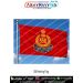 Sashastra Seema Bal Flag (SSB Flag) | Premium 4 x 6 Feet Double Sided Poly Satin Flag with Reinforced Sleeve for Rope Hoisting