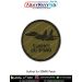 Round olive-drab tactical patch featuring the silhouette of the Sukhoi Su-30MKI twin-seat fighter jet with a black merrow edge. Available in 3-inch and 4-inch sizes with Sewn-On, Pin & Velcro (Hook) backing.