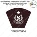 Security Badge (Tomb Stone) oF Fabric-Cloth (Universal Logo OR Customised Logo ) For Cap-Chest -Arm Badge-TS Design 1-2 Inch Height