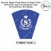 Security Badge (Tomb Stone) oF Fabric-Cloth (Universal Logo OR Customised Logo ) For Cap-Chest -Arm Badge-TS Design 2-4 Inch Height