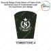 Security Badge (Tomb Stone) oF Fabric-Cloth (Universal Logo OR Customised Logo ) For Cap-Chest -Arm Badge-TS Design 4-3 Inch Height