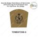 Security Badge (Tomb Stone) oF Fabric-Cloth (Universal Logo OR Customised Logo ) For Cap-Chest -Arm Badge-TS Design 6-2 Inch Height