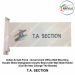 Indian Armed Force -Government Office Wall Mounting Double Sided Designation Acrylic Board with Wall Slide Holder (Can Be Inter Change The Boards)-T.A.SECTION