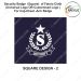 Security Badge (Rectangular- Square) oF Fabric-Cloth (Universal Logo OR Customised Logo ) For Cap-Chest -Arm Badge-Square Design 2-3 Inch Height