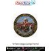 President’s Bodyguard Pride Patch Along the President Always round fabric patch showing mounted ceremonial contingent in red uniforms with horses lances and black gold border