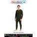 Thermal Innerwear OG Double Layer Full Set in Olive Green showing full sleeve top and bottom for winter protection
