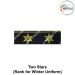 Indian Coast Guard Rank & Branch Badges (Sailors) For Winter Uniform-II GC Star |2 Good Conduct Star ( New Technology ) 1.9cm H X 6.5cm W