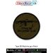 Type 80 Machine Gun Patch - olive circular tactical patch with Type 80 general purpose machine gun silhouette - heavy-duty embroidered merrow border - durable, fade-resistant fabric for jackets, tactical vests, backpacks, and collector displays by ArmyNav