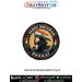 Vande Mataram Bharat Patch featuring Bharat Mata, Indian National Flag, patriotic India artwork and black merrow border