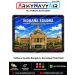 Vidhana Soudha Bengaluru Karnataka Pride Patch featuring the iconic Karnataka legislative building landmark with blue sky background and black merrow border souvenir velcro patch by ArmyNavyAir