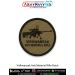 Type 80 Machine Gun Patch - olive circular tactical patch with Type 80 general purpose machine gun silhouette - heavy-duty embroidered merrow border - durable, fade-resistant fabric for jackets, tactical vests, backpacks, and collector displays by ArmyNav