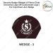 Security Badge (Wedge) oF Fabric-Cloth (Universal Logo OR Customised Logo ) For Cap-Chest -Arm Badge- WEDGE Design 3-2 Inch Height