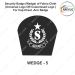 Security Badge (Wedge) oF Fabric-Cloth (Universal Logo OR Customised Logo ) For Cap-Chest -Arm Badge- WEDGE Design 5-2 Inch Height