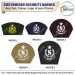 Security Badge (Wedge) oF Fabric-Cloth (Universal Logo OR Customised Logo ) For Cap-Chest -Arm Badge-Customised Of Your Choice-4 Inch Height