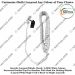 Security Uniform Lanyard- Whistle Cord White Single