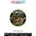Premium round Wildlife Rescue fabric patch featuring a wildlife rescue officer treating an injured deer with medical supplies in a forest, a wildlife rescue vehicle in the background, rescue symbols, and the slogan Every Life Matters, finished with a dura
